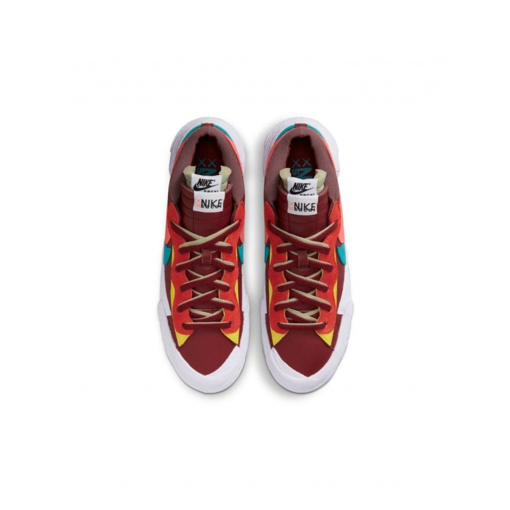 Кроссовки Nike Blazer Low sacai KAWS Red, размер 36, фото №4