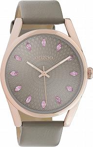 Часы Женские Oozoo Timepieces C10817 Аналоговые Розовое Золото Серый - Фото 1