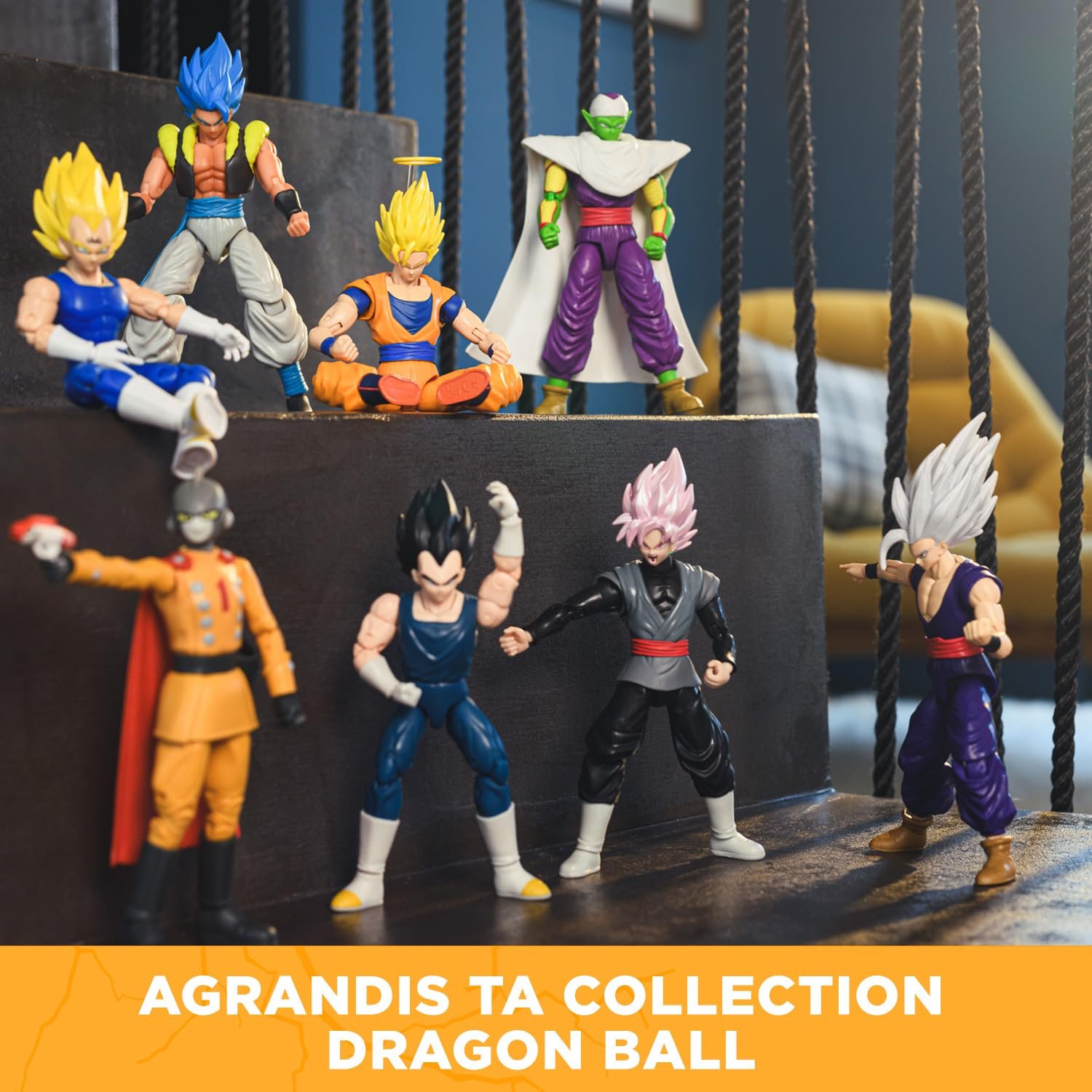 Фігурка Bandai Dragon Ball Super Golden Freezer проти Super Saiyan Blue Goku 17 см, фото №6