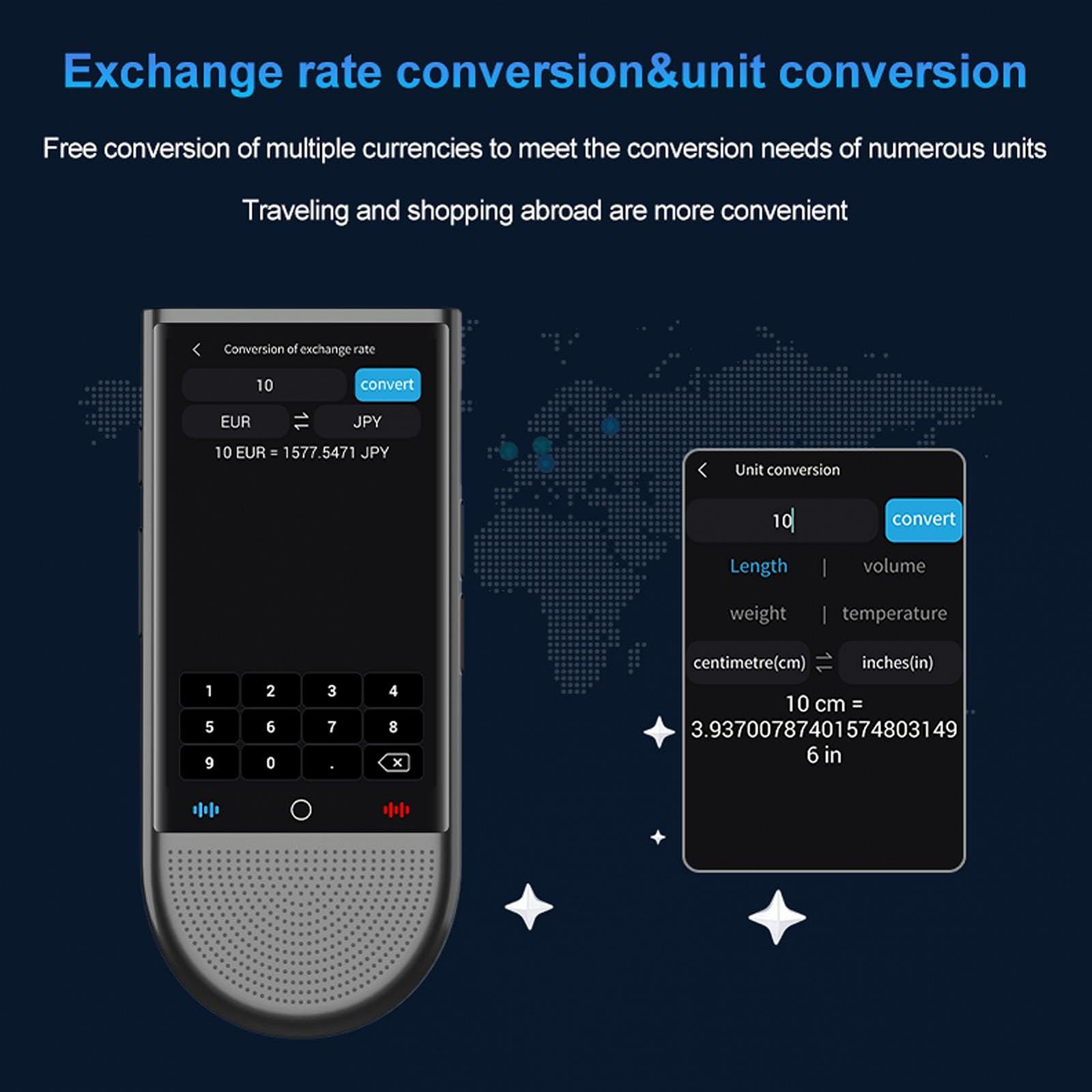 Переводчик языка Sorandy, 1 ГБ + 16 ГБ, 138 языков, оффлайн/онлайн перевод фото языка, устройство для перевода в реальном времени с 4-дюймовым сенсорным экраном, для путешествий, бизнеса, фото №2