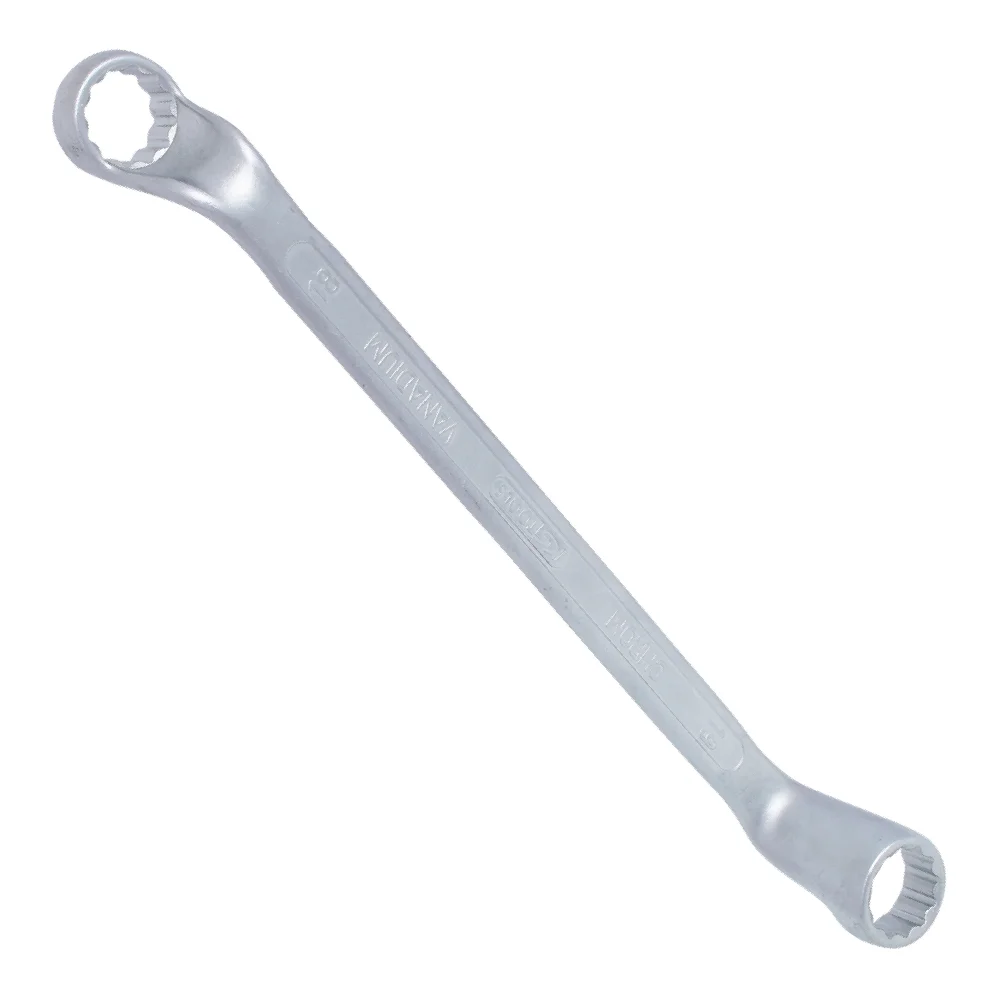 Ключ накидной двухсторонний KS TOOLS 517.0812 21x23 мм 75° изогнутый, фото №1