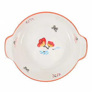 Форма для випікання керамічна з подвійною ручкою для кексів та запіканок - Фото 1