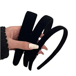 Обруч Бархатный Черный - Фото 1