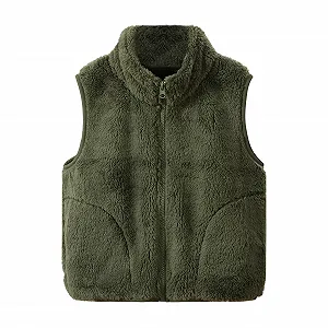 Жилет Rolanko Флисовый для девочек и мальчиков Безрукавка на молнии Теплый Осень Зима для детей Унисекс - Фото 1