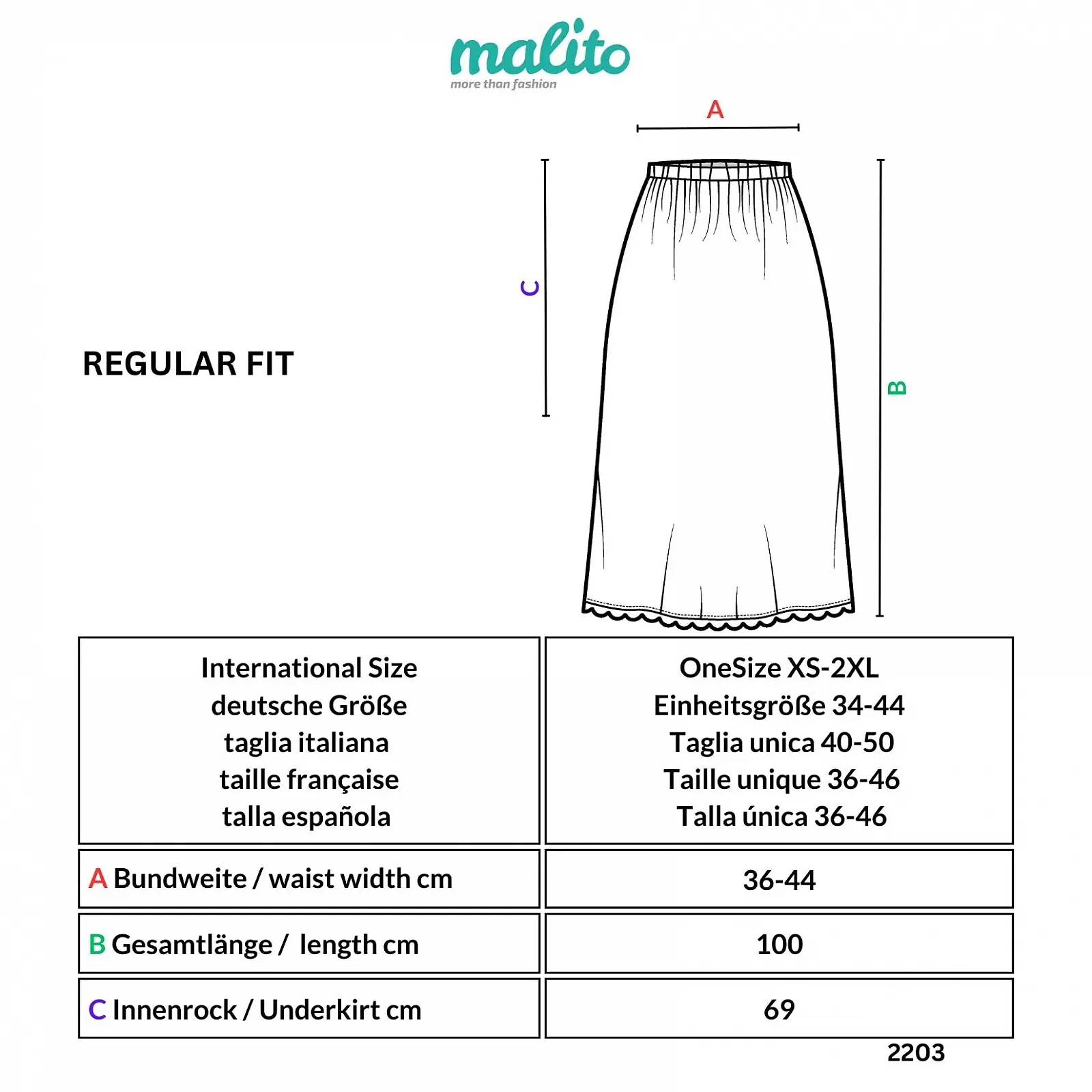 Спідниця максі Malito 2203 Жіноча довга, фото №7