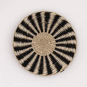 Корзина настенная Deccaro Boho, черная, средняя - Фото 1
