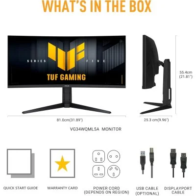 Монитор ASUS TUF Gaming VG34WQL5A (90LM0CI1-B01171), фото №2 Монитор ASUS TUF Gaming VG34WQL5A (90LM0CI1-B01171), фото №2