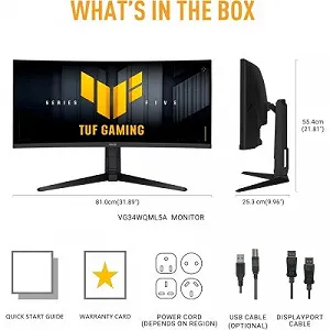 Монитор ASUS TUF Gaming VG34WQL5A (90LM0CI1-B01171) synthetic.ua - Фото 1