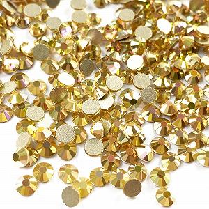 Стрази Плоскі Великі Скляні 14400 шт., AB, SS3-SS20, Без Термофіксації, Самоцвіти для DIY, Мистецтва, Декорування Колір: Металевий Сонячний, Розмір: SS8 1440 шт. - Фото 1