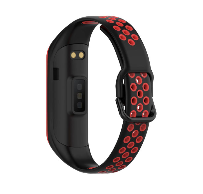 Смішок силиконовий Primo Perfor Sport для фітнес-браслету Samsung Galaxy Fit 2 SM-R220 - Black Red, фото №3