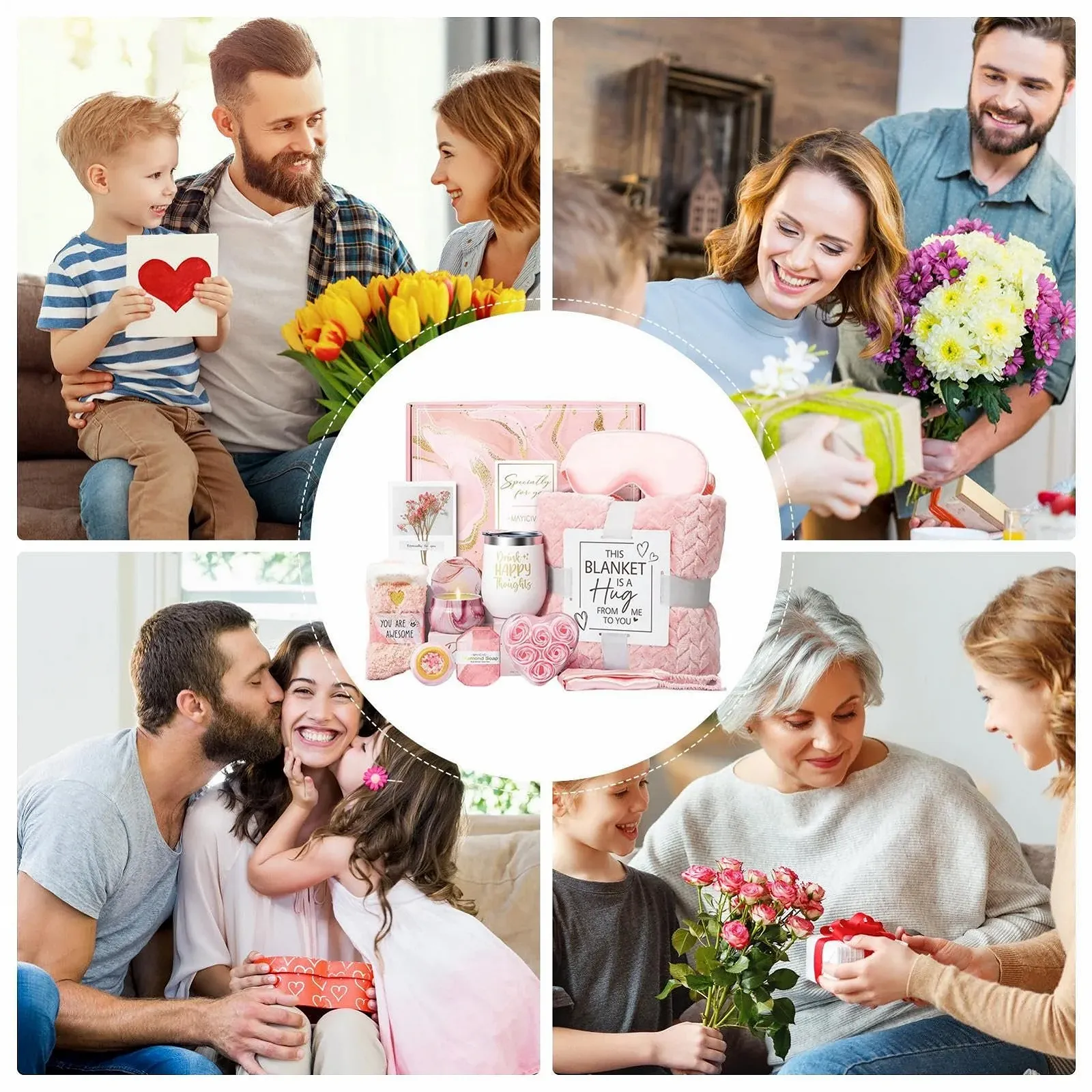 Набір для жінок - Мішечок для відпочинку для жінок - Набір для релаксації та гарного самопочуття з фланелевою ковдрою, фото №4