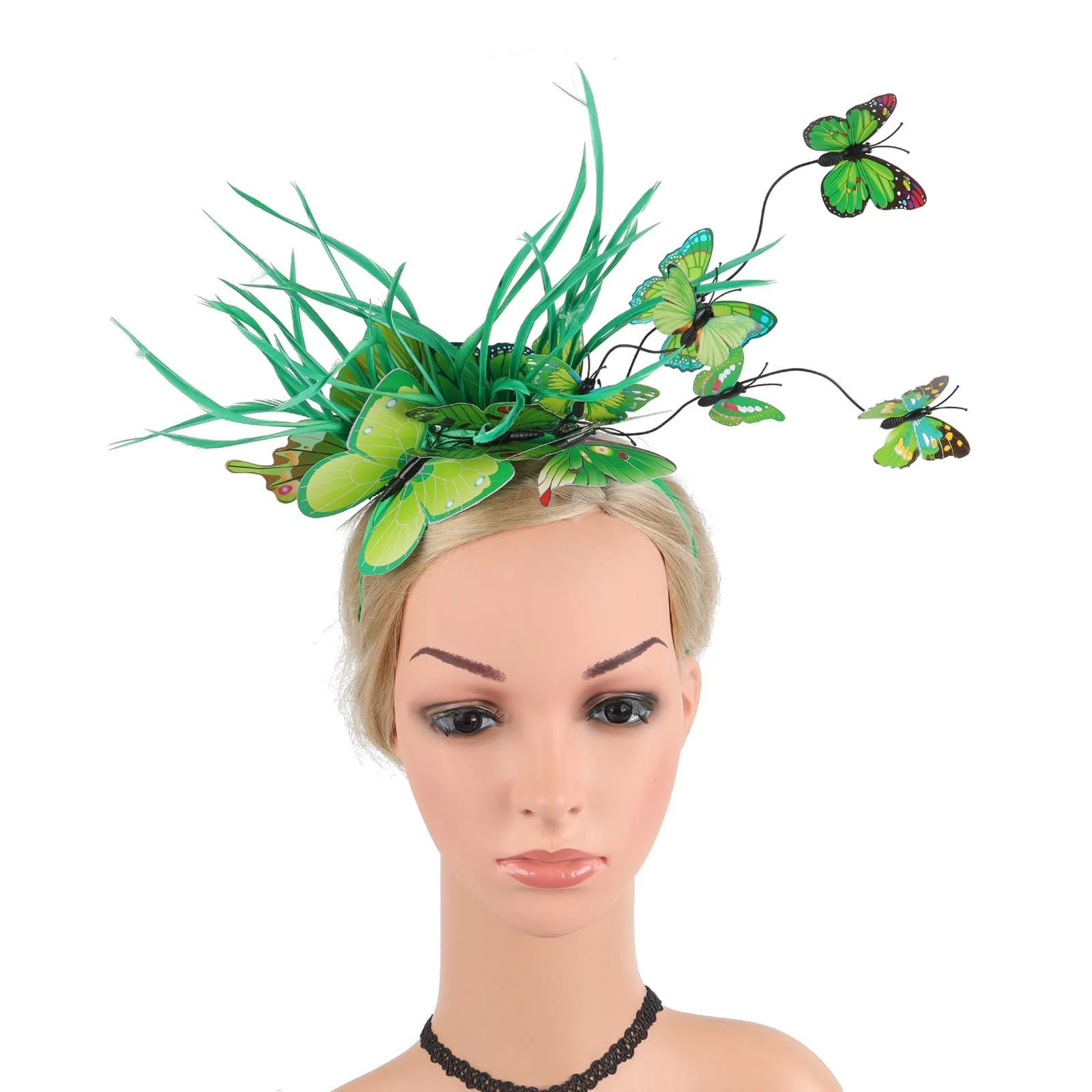 Обруч для волосся Метелик з різнокольоровими метеликами, фото №2 Обруч для волосся Метелик з різнокольоровими метеликами, фото №2