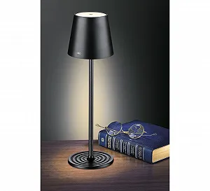 Настільна лампа Cilio Sole LED сенсорна димована Black synthetic.ua - Фото 1