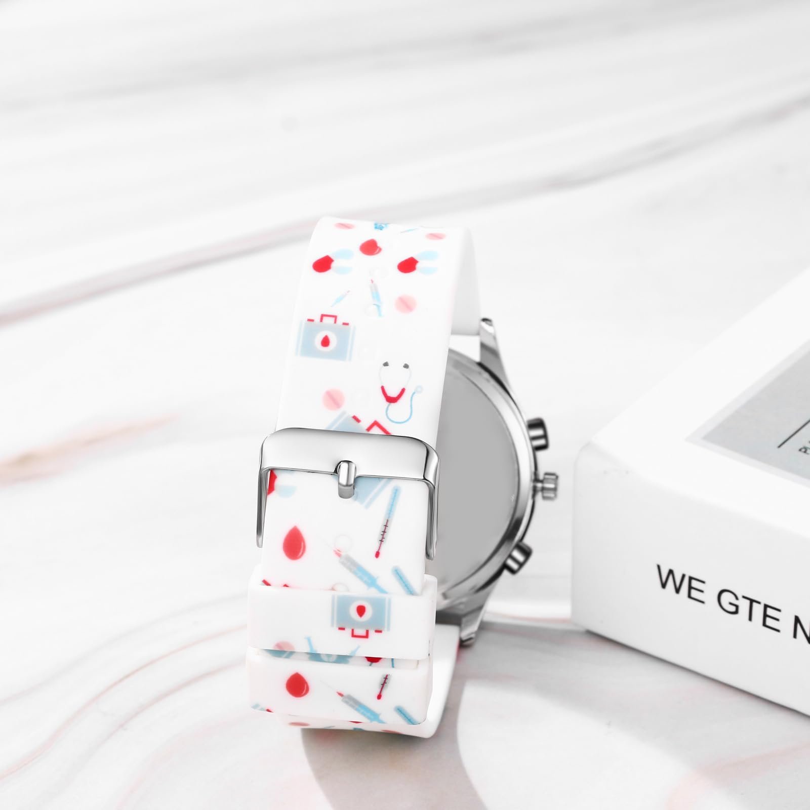 Часы Женские Силиконовые JewelryWe Водонепроницаемые Аналоговые Кварцевые с Резиновым Ремешком с Расчетом Пульса, фото №3 Часы Женские Силиконовые JewelryWe Водонепроницаемые Аналоговые Кварцевые с Резиновым Ремешком с Расчетом Пульса, фото №3