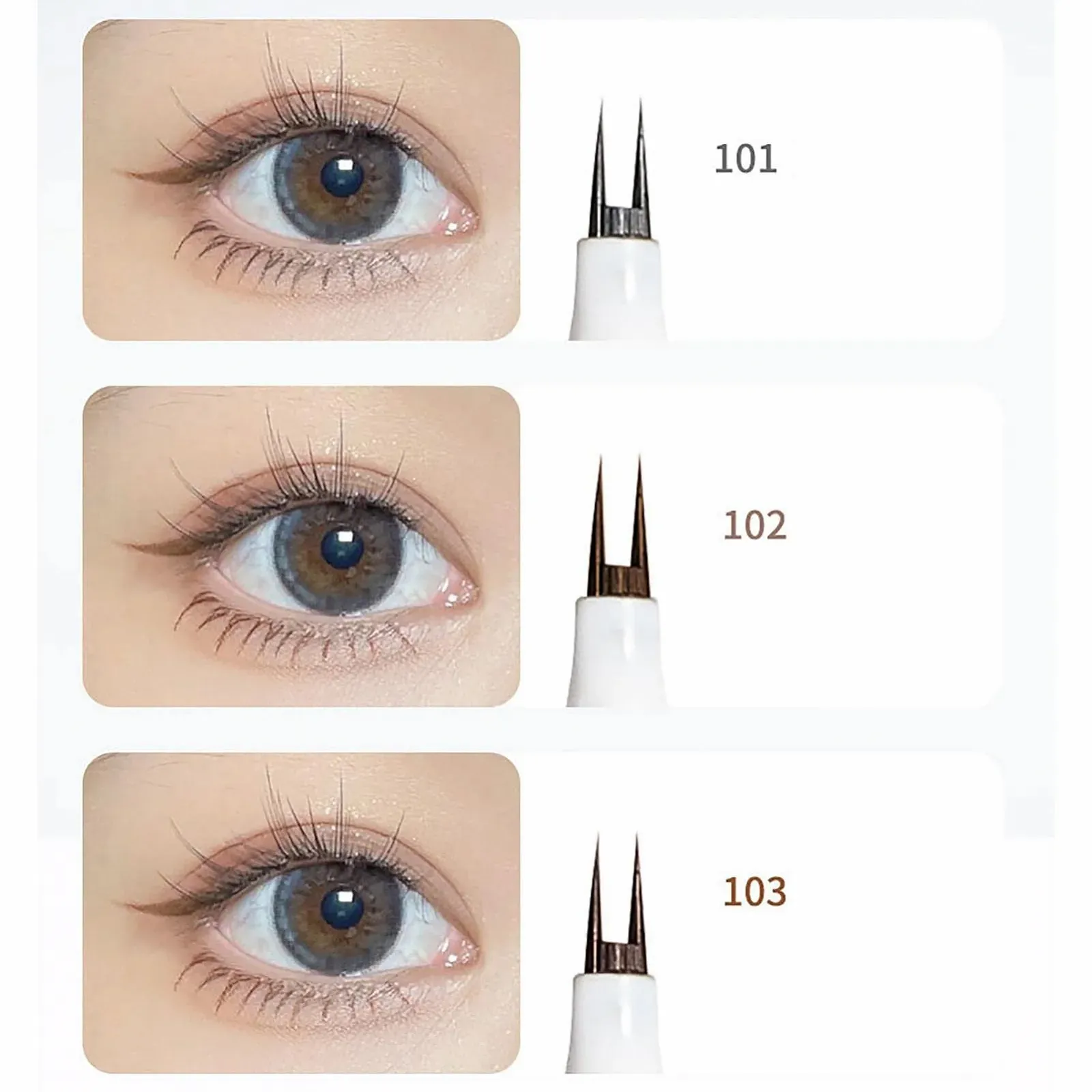 Подводка для глаз (набор) с двойным кончиком, водостойкая, фото №2