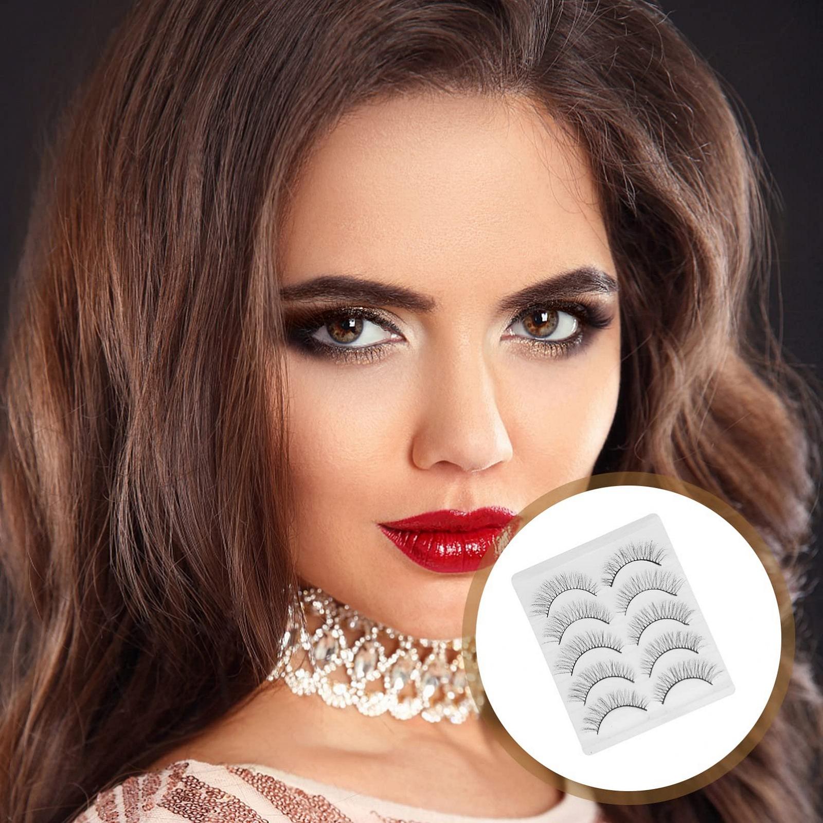 Макияж Angoily Short False Eyelashes Химическое Волокно 3D Comics 10 Пар, фото №7