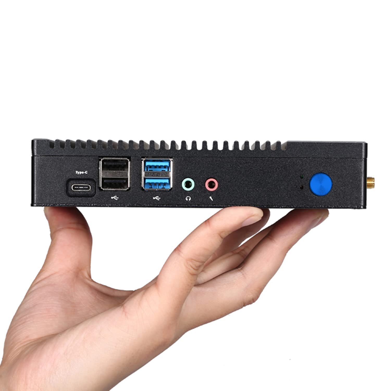 HUNSN Fanless Mini ПК BH05a AMD A6 1450 8G RAM 512G SSD, фото №3