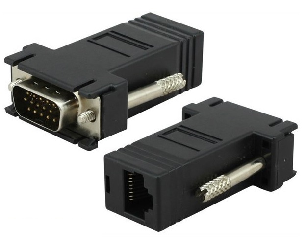 Пассивный удлинитель А VGA RJ-45 to VGA male Q100 Береться в ПАРУ с 08342, фото №1