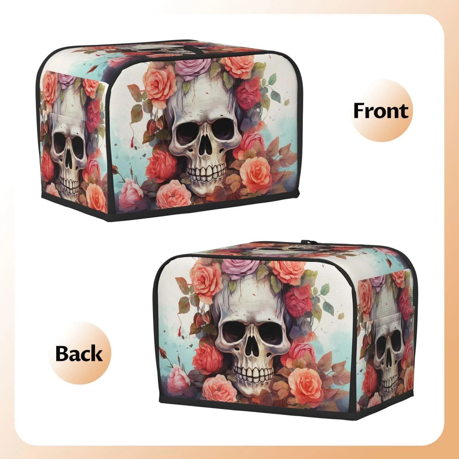 Чохол для тостера Cute Skeleton with Flowers, фото №3 Чохол для тостера Cute Skeleton with Flowers, фото №3