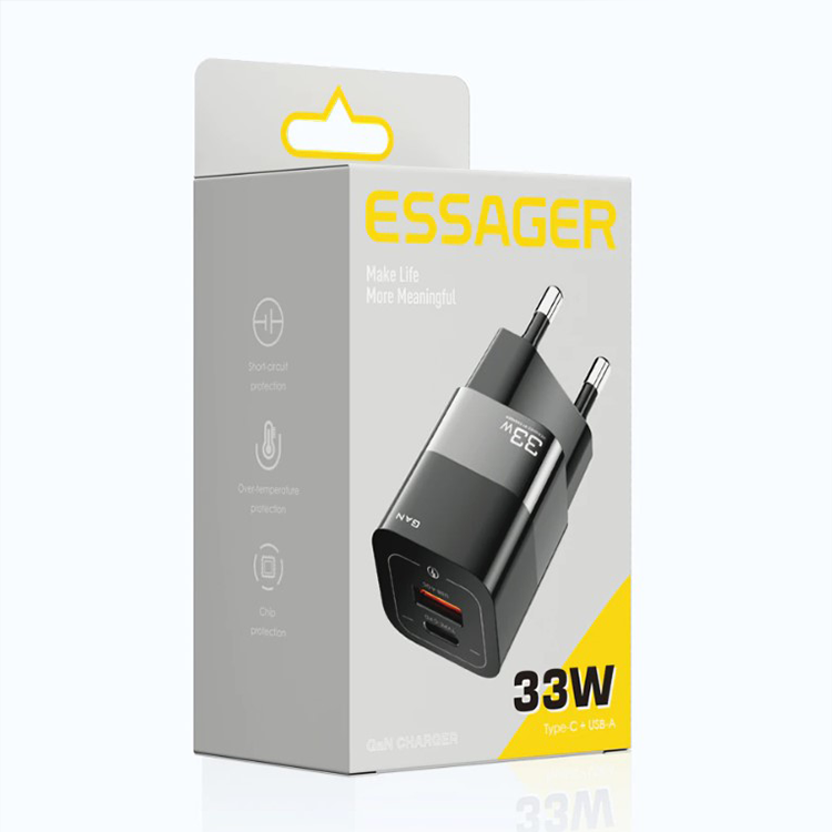Зарядное устройство Square Brick ESSAGER USB Type C 33W, фото №9