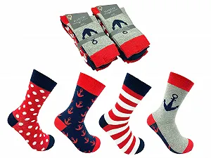 Шкарпетки Maritim Якір, Крапки, Кільце, 8 пар - Фото 1