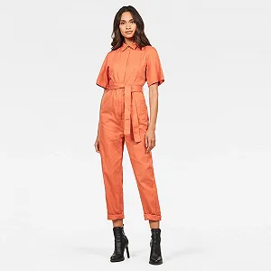 Жіночий комбінезон G-Star Bristum DC Jumpsuit Slim Dusty Royal Orange - L - Фото 1
