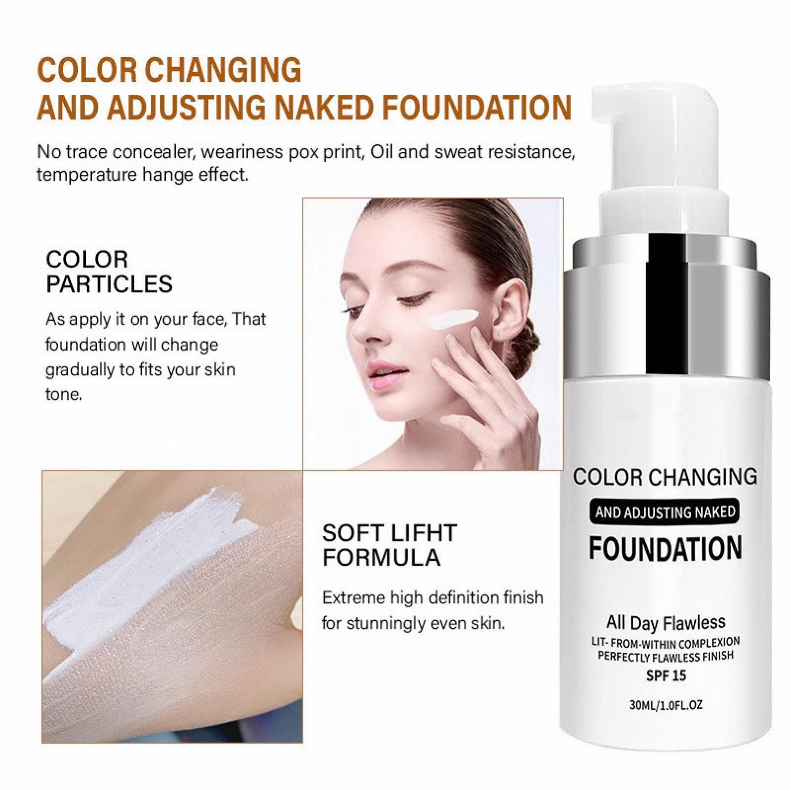 Тональная основа Colour Changing Liquid Makeup Waterproof Natural Blends Moisturising Full Coverage Tinted Sunscreen SPF 15 2 Штуки, фото №4 Тональная основа Colour Changing Liquid Makeup Waterproof Natural Blends Moisturising Full Coverage Tinted Sunscreen SPF 15 2 Штуки, фото №4
