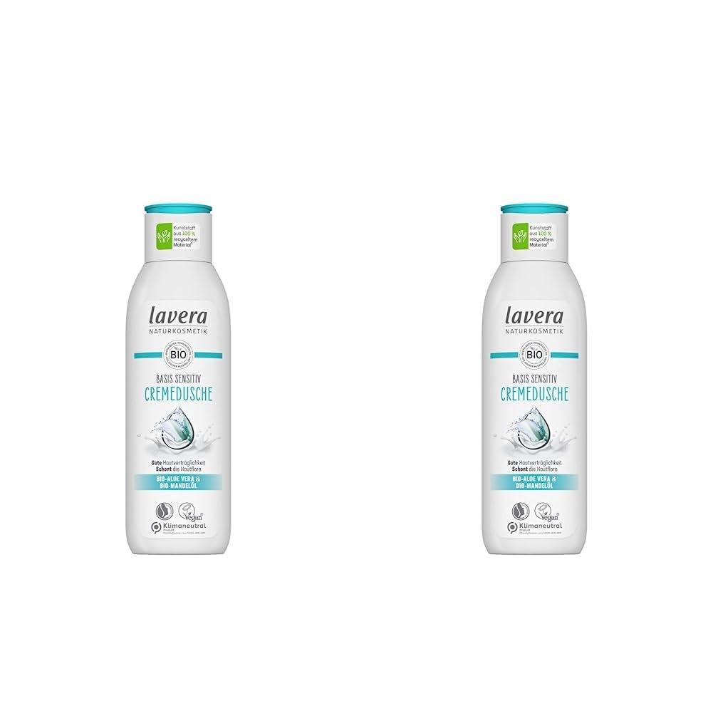 Крем-гель для душа Lavera Basis Sensitive 250 мл 2 шт, фото №1