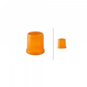 Стеклянный плафон, проблесковый маячок HELLA 9EL 855 097-001 для AUDI AUWÄRTER FIAT MAN - Фото 1