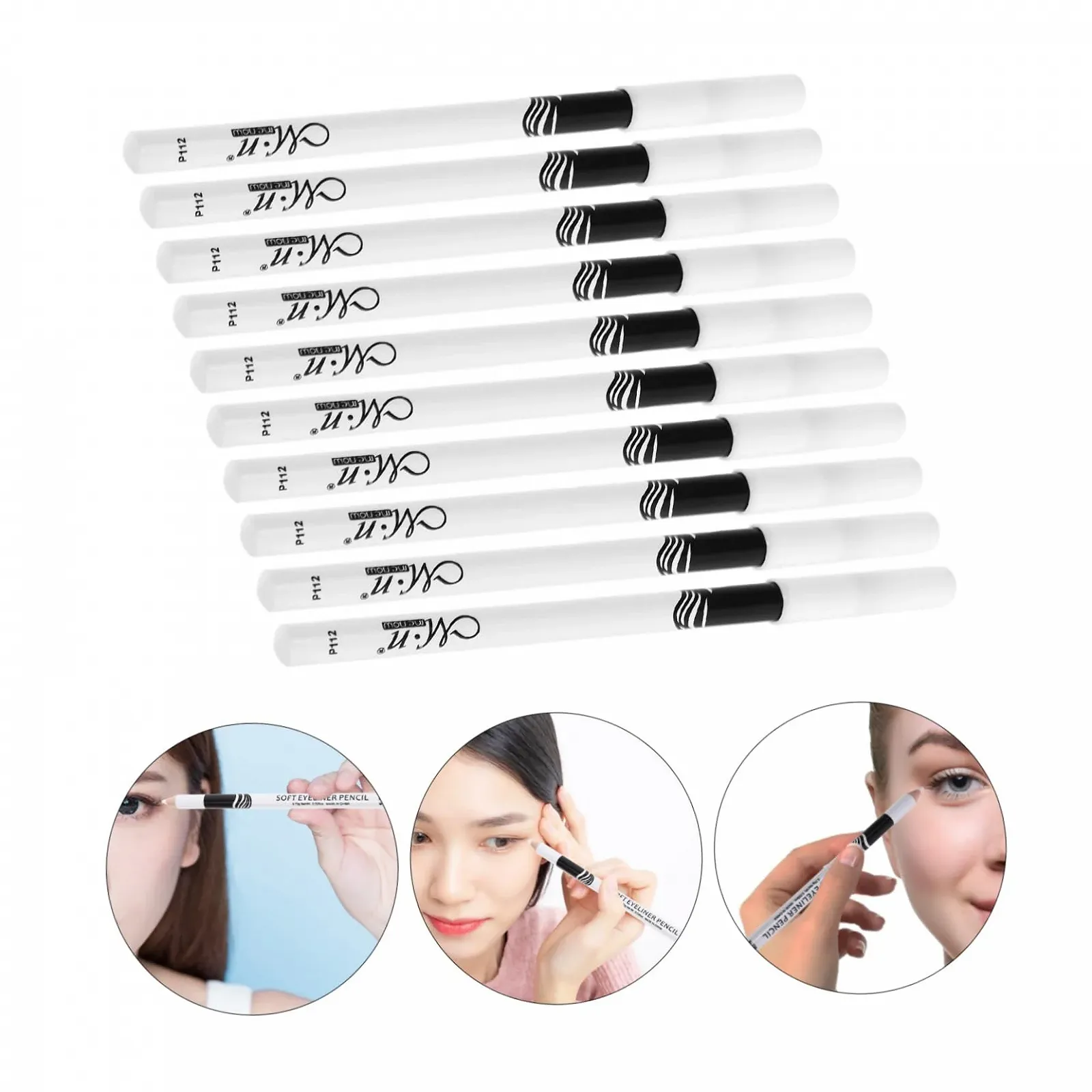 Олівець для очей Lurrose Білий Водостійкий Стійкий Високопігментований Шовковистий, фото №3 Олівець для очей Lurrose Білий Водостійкий Стійкий Високопігментований Шовковистий, фото №3