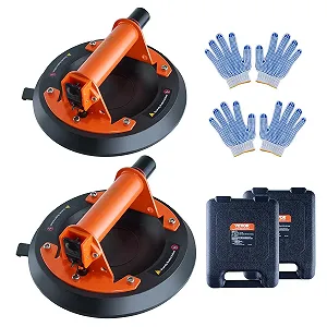 Купити Комплект з 2 присосок для скла VEVOR GPS-2 / 203 мм діаметр / до 100 кг / Оранжевий - Фото 1 Комплект з 2 присосок для скла VEVOR GPS-2 / 203 мм діаметр / до 100 кг / Оранжевий - Фото 1