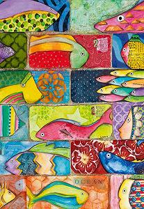 Пазл Ravensburger Puzzle Moment Splashy Fish Tiles 12001328 300 элементов - Фото 1