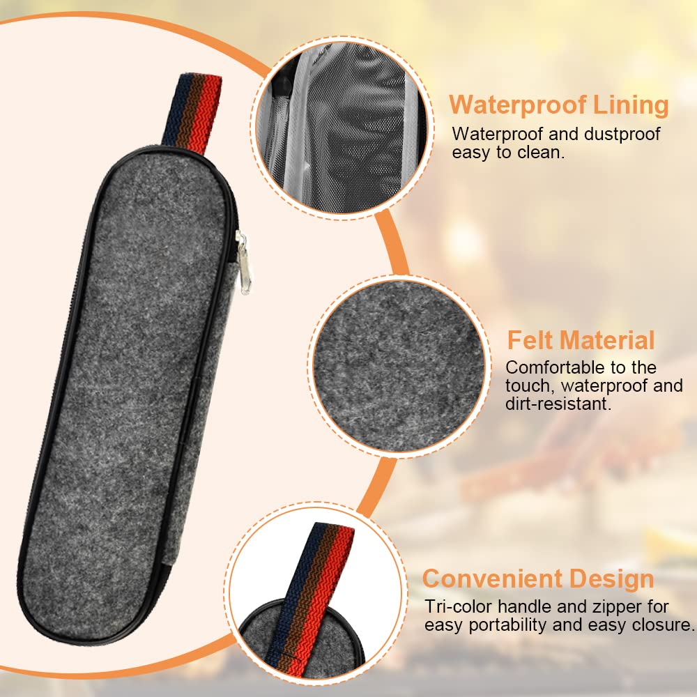 Набір столових приладів SNAGAROG 8 Piece Travel Cutlery з нержавіючої сталі та футляром, багаторазові прилади для походів, кемпінгу, пікніків, рожеве золото, фото №4