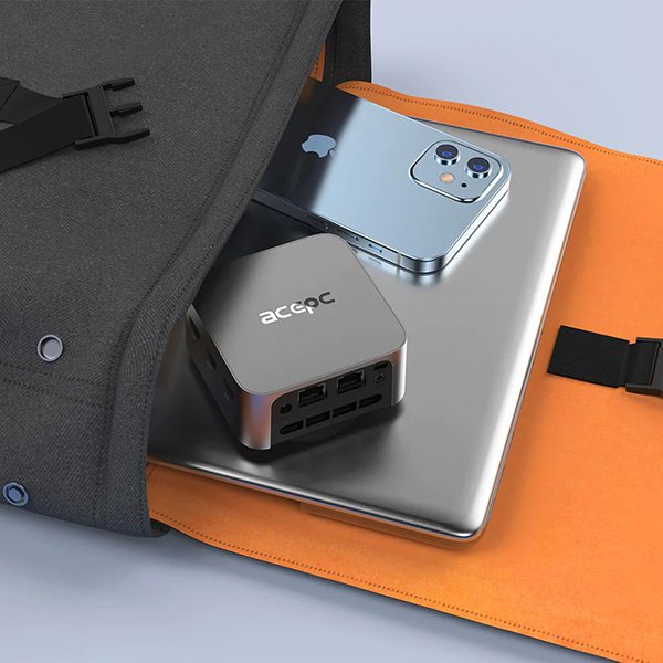 Компактний міні-ПК Acepc PicoBox Mini T8-Plus / Intel N95 / RAM 16GB / SSD 512GB / 2x LAN / Wi-Fi / Bluetooth / Windows 11 / Сірий, фото №5