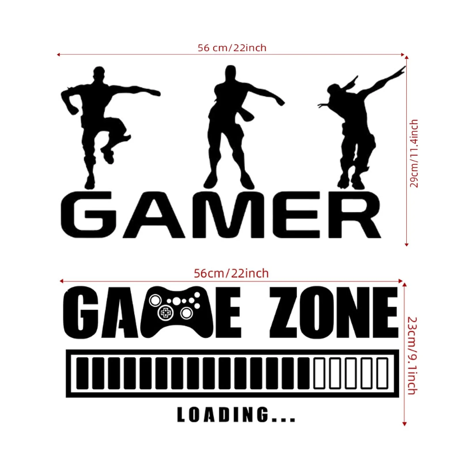 Наклейка на стіну Game Zone Вінілова 2 шт., фото №4