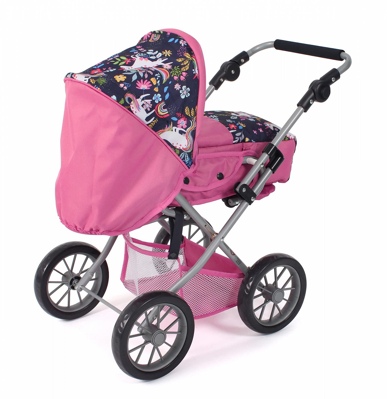 Коляска для ляльок Bayer Chic 2000 Leni 2-в-1 Знімна сумка Рожевий, фото №3
