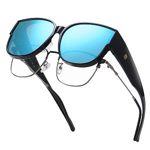 Сонцезахисні окуляри, що надягаються поверх DUCO для чоловіків і жінок, ретро, поляризовані, захист UV400 - Фото 1