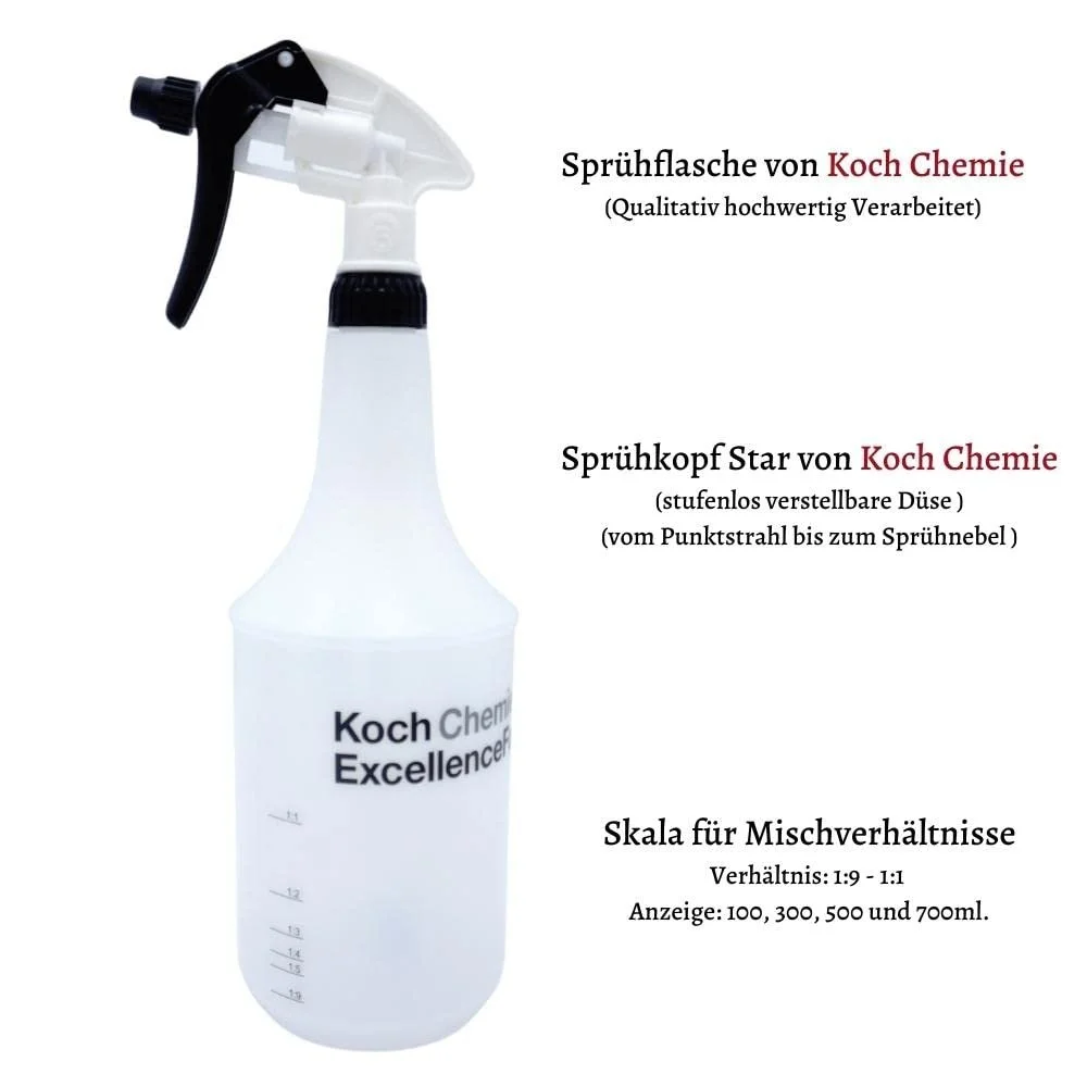Набір консервуючого воску Koch Chemie PW ProtectorWax 1 л (циліндрична пляшка + розпилювальна головка), фото №3