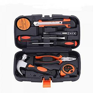 Набір інструментів General Household Repair 9 шт. з пластиковим футляром - Фото 1
