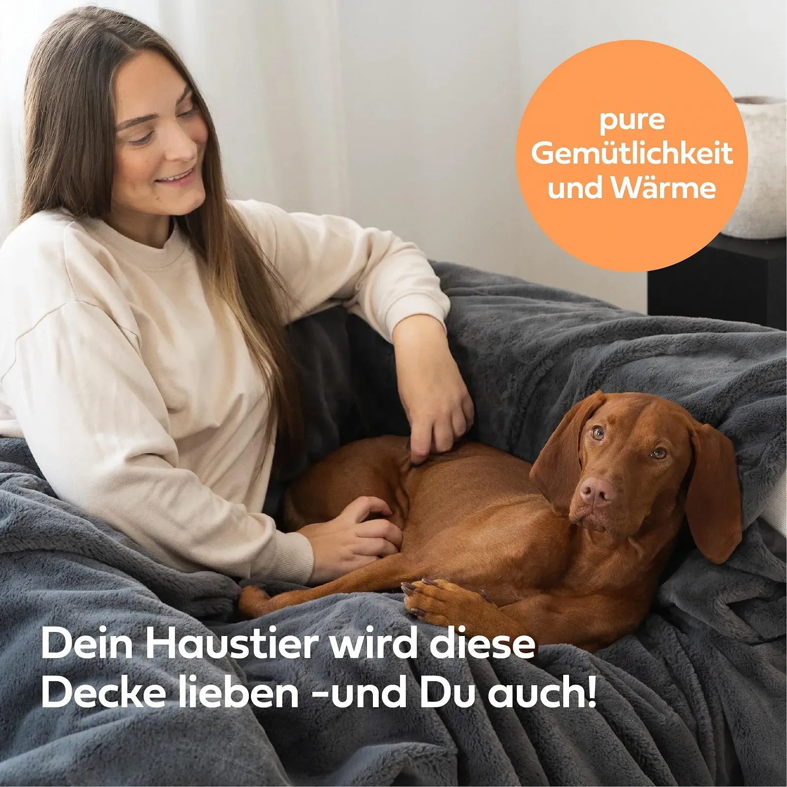 Одеяло NAYA Studios Cuddly Fluffy - Очень теплое меховое одеяло из искусственного меха - 150 x 200 см, фото №6