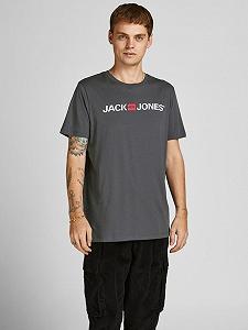 Футболка Jack & Jones LOGO TEE SS CREW NECK NOOS 12137126 Темно-серый S - Фото 1