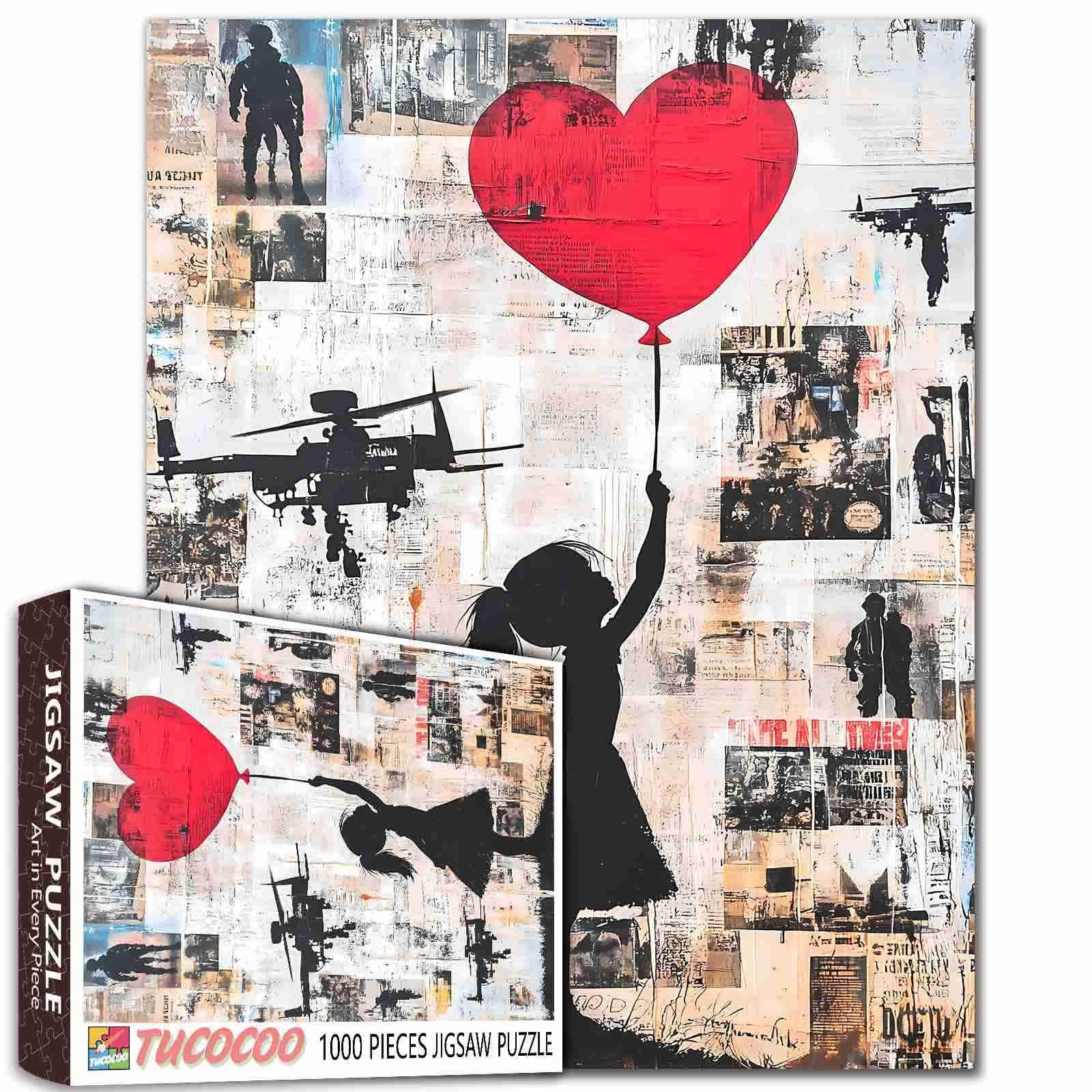 Пазл Tucocoo Banksy Girls Red Balloon 1000 деталей, фото №1