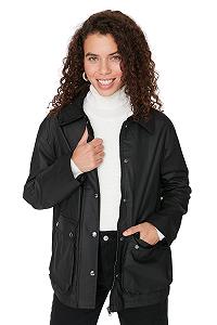 Жакет TRENDYOL Basic с лацканами, обычный крой - Фото 1