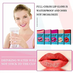 Блиск для губ Cotton Beauty, стійкий, рідкий, не липкий, портативний, легкий у носінні, для щоденного використання synthetic.ua - Фото 1