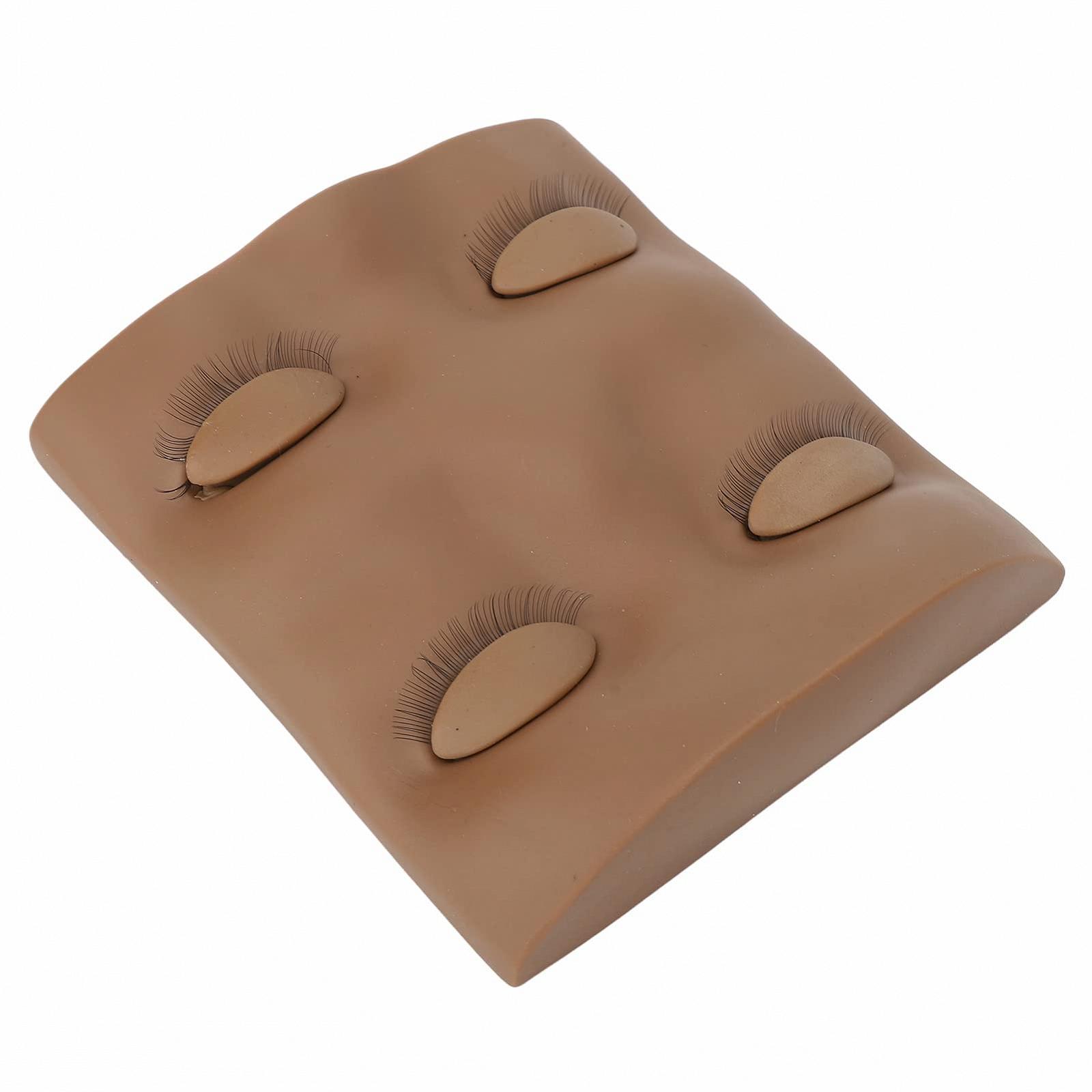 Окуляри Кавовий колір False Eyelashes Extension Practice Mannequin Head with Removable Eyelids Reusable Material Eye Makeup Tools for Beginners, фото №7