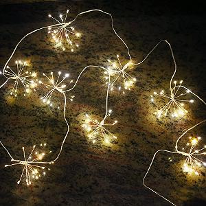 Гирлянда Talking Tables Allium Starburst, 2 м, светодиодная, для помещений, кластерная, в форме фейерверка synthetic.ua - Фото 1