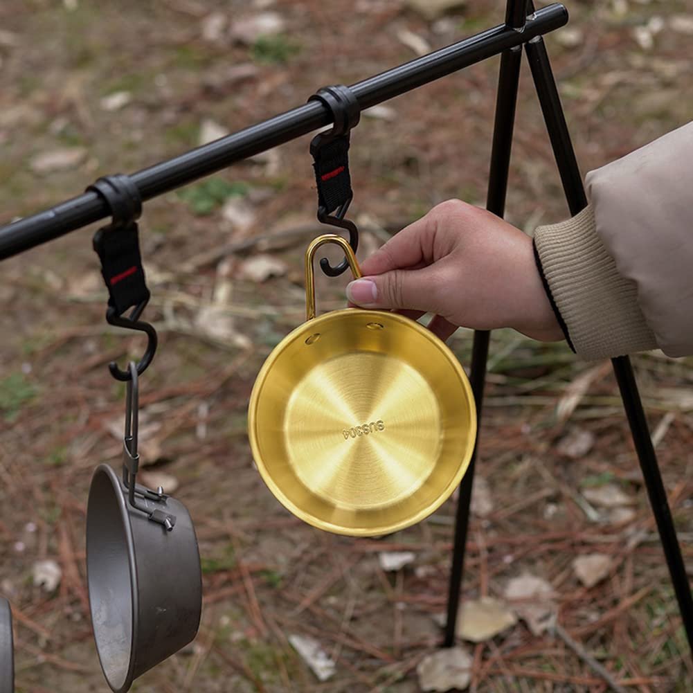 Миска для кемпинга из нержавеющей стали 304 с ручкой, 17 x 13 см, фото №4