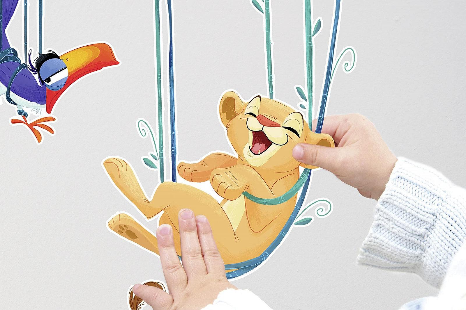 Наклейка на стену Komar Disney Lion King Relax 14105h 50 x 70 см 3 части Simba Nala, фото №3