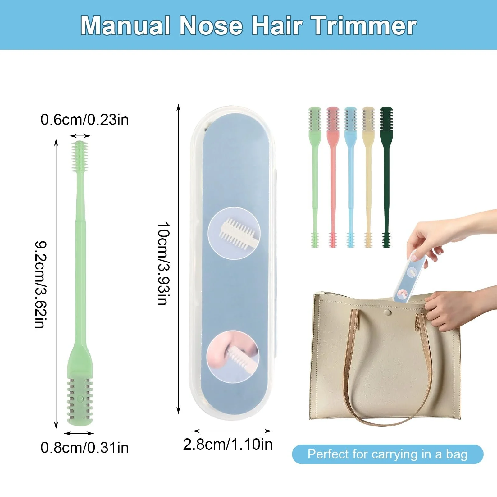 Double Sided 2-in-1 тример для волосся носа унісекс 5 шт., фото №2