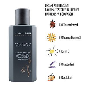 Гель для душу HILLINGER COSMETICS Organic Naturalspa Bodywash Органічний Веганський Виноград 200 мл synthetic.ua - Фото 1